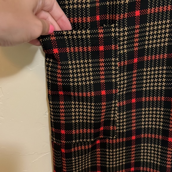 Black, Red, and Brown Fall Dress - Picture 2 of 4